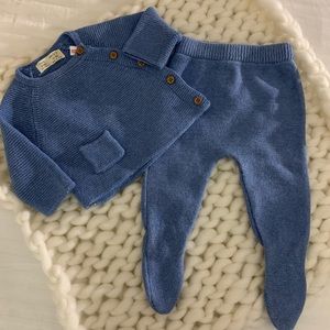 sweater set W/buttons Zara mini newborn